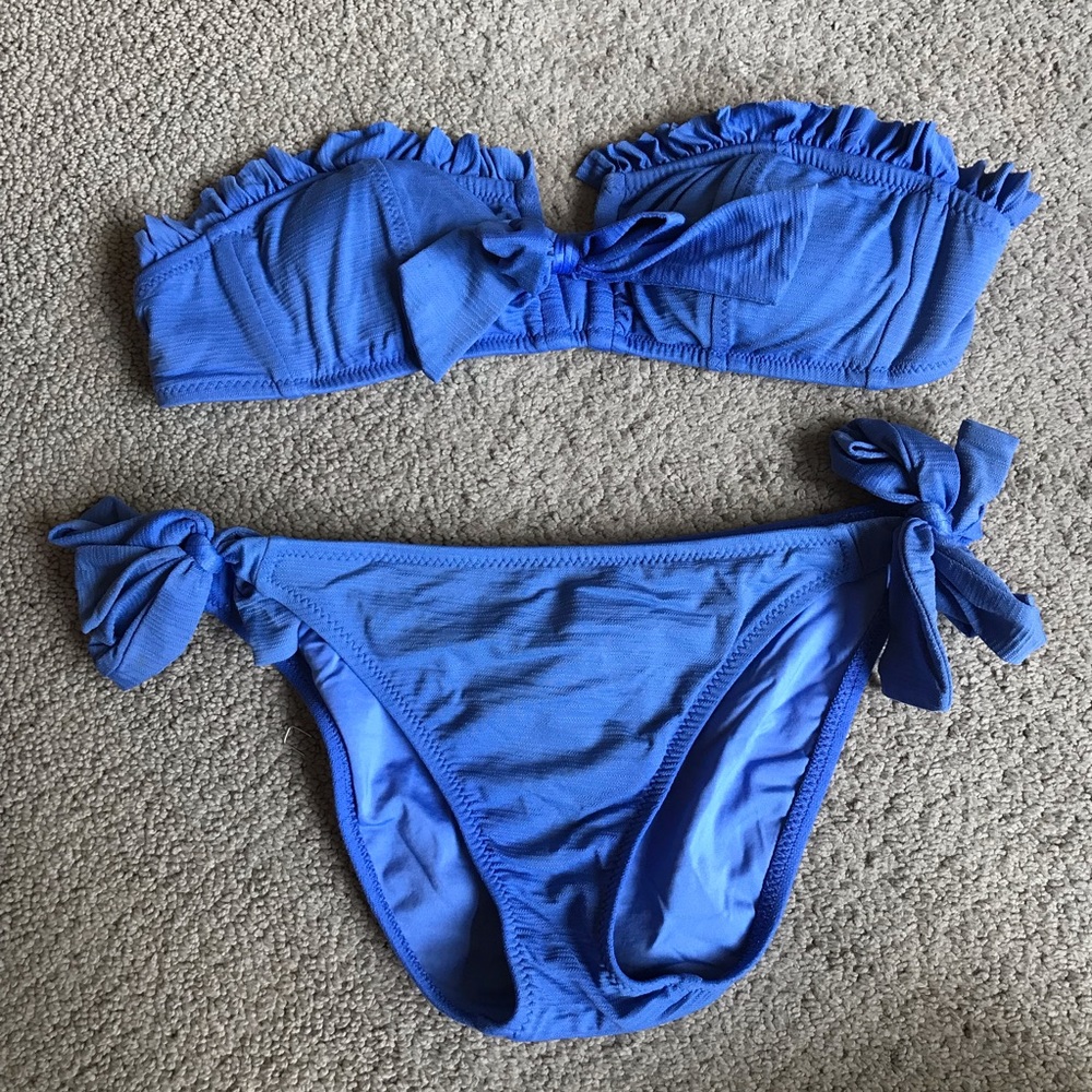 Betsey Johnson Blue Swimsuit top & bottoms